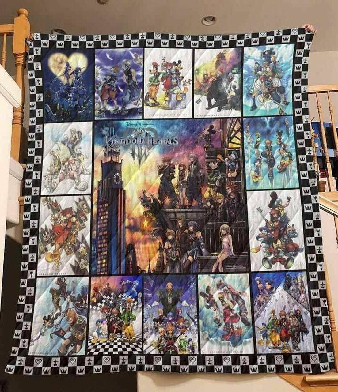 Kingdom Hearts Blanket Th1507 Quilt and Home Decor
