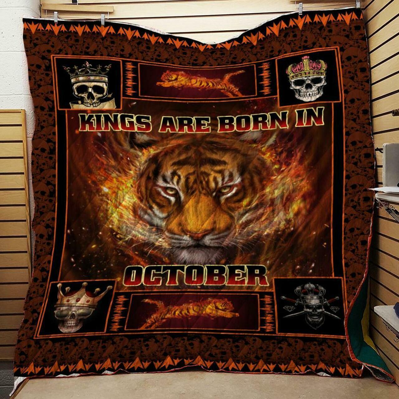 Kings Are Born In October Special Quilt and Home Decor
