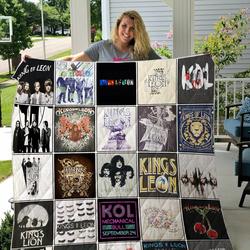 Kings Of Leon T-Shirt Quilt Blanket and Home Decor