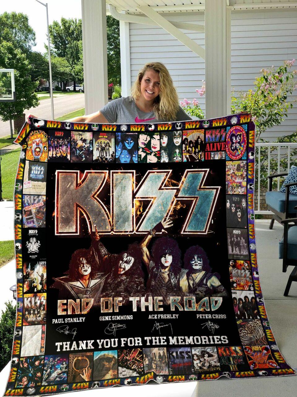 Kiss Band All Season Plus Size Quilt Blanket Ver 1 and Home Decor