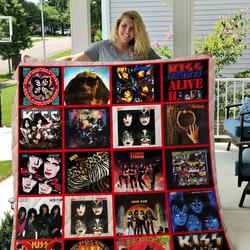 Kiss Band Quilt Blanket 01 and Home Decor