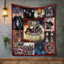 Kiss End Of The Road World Tour Quilt Blanket and Home Decor