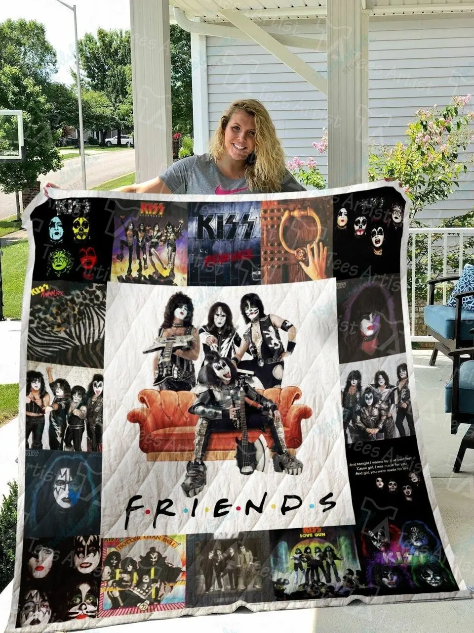 Kiss Quilt Blanket 01642 and Home Decor