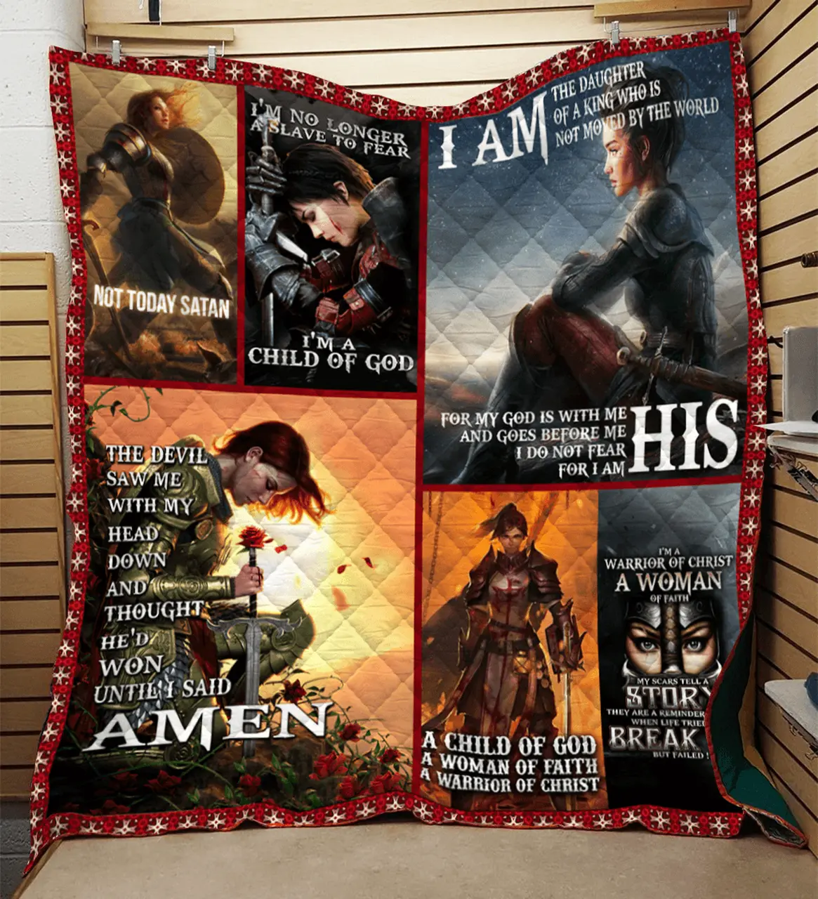 Knight Temlplar Quilt Fzq and Home Decor