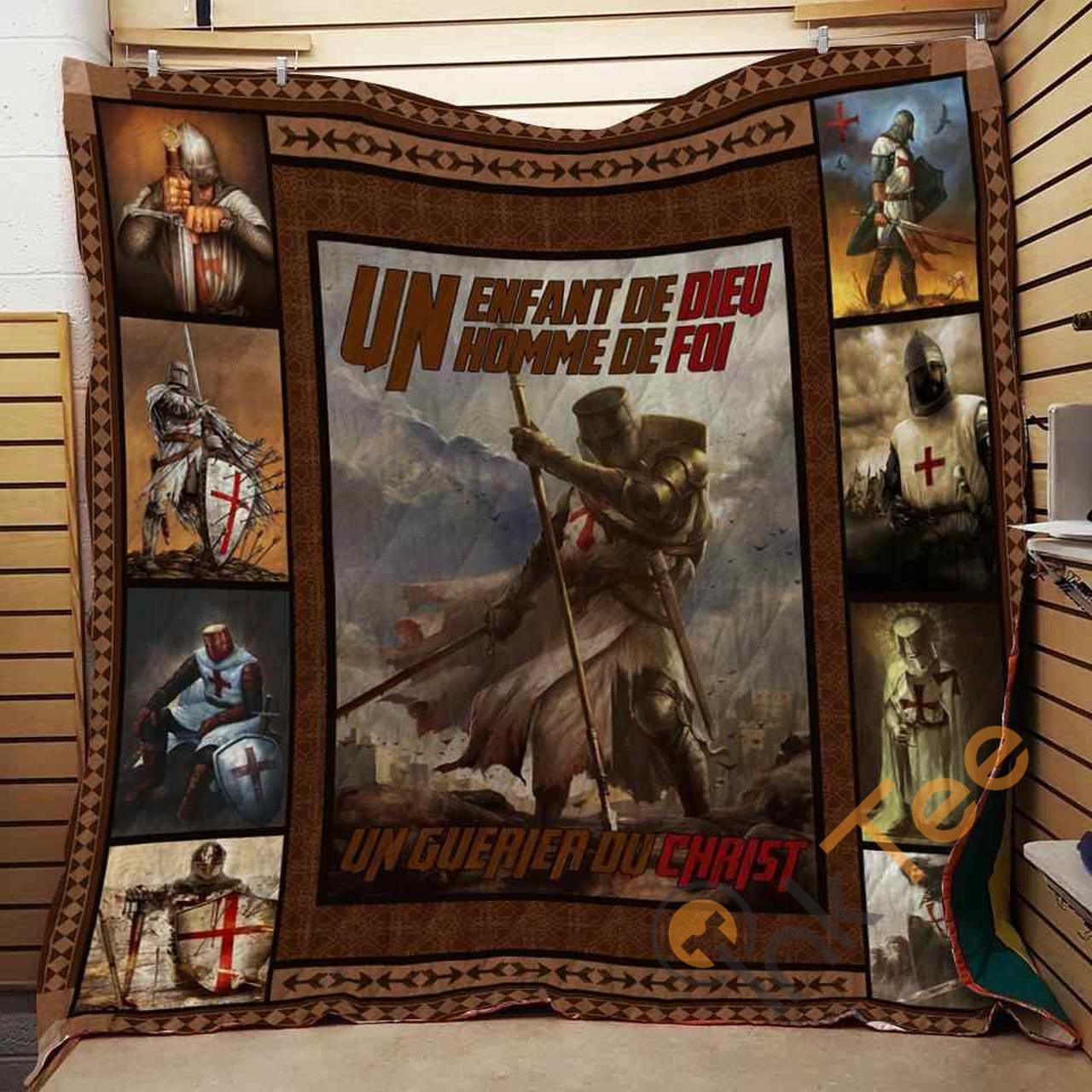 KNIGHT TEMPLAR - CHRIST - FRENCH Blanket TH0907 Quilt and Home Decor