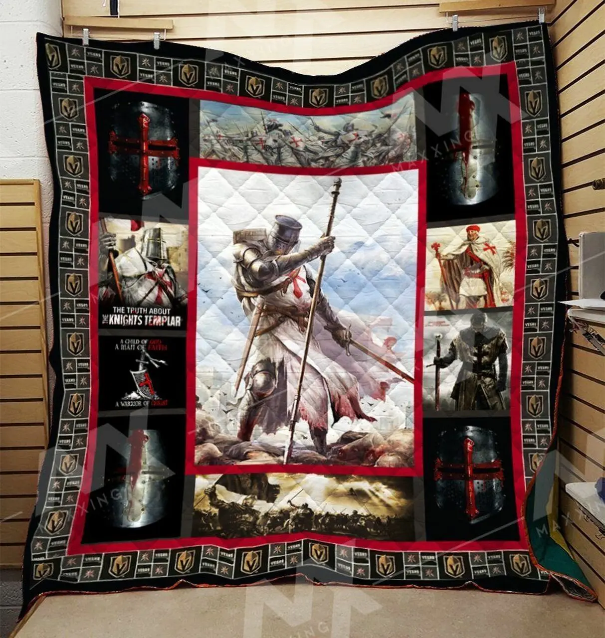 Knight Templar Quilt Blanket Dhc0910238Vt and Home Decor