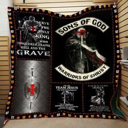 Knight Templar Quilt Blanket Dhc0910310Vt and Home Decor