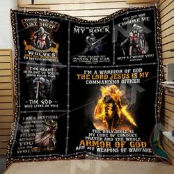 Knight Templar Quilt Blanket Dhc0910421Vt and Home Decor