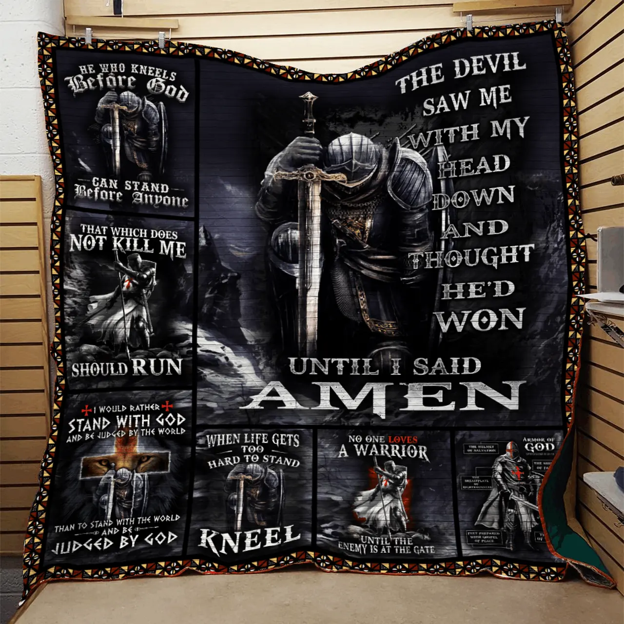 Knight Templar Quilt Blanket Dhc0910547Vt and Home Decor