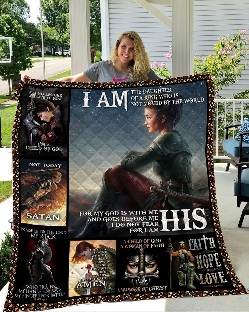 Knights Templar Quilt Design By Exrain and Home Decor