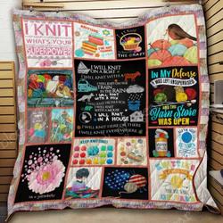 Knitting Cl19100499Mdq Quilt Blanket and Home Decor