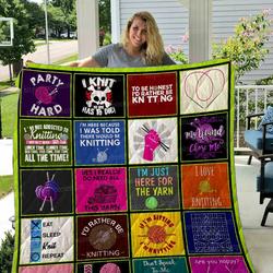 Knitting Quilt Blanket Dhc1501370Vt and Home Decor