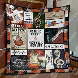 Know Music Know Life Cld170694 Quilt Blanket and Home Decor