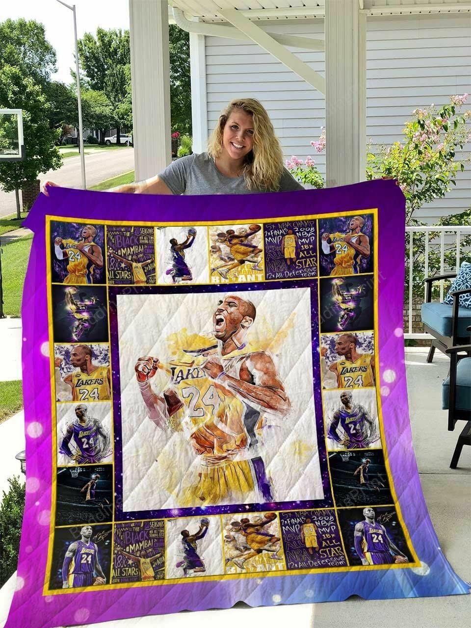 Kobe Bryant Quilt Blanket All Season Plus Size Quilt Blanket and Home Decor