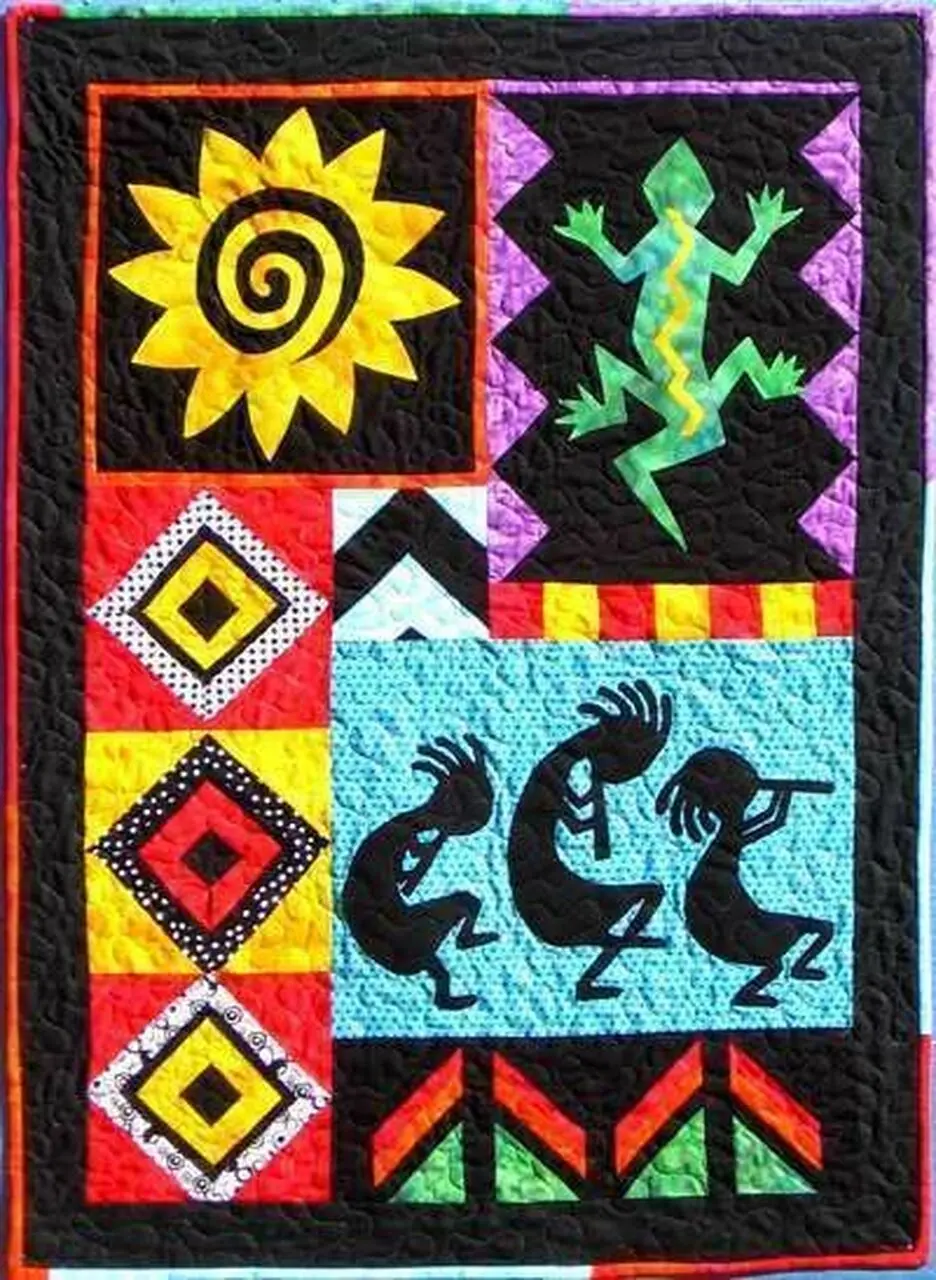 Kokopelli Cla1110373Q Quilt Blanket and Home Decor
