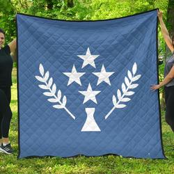 Kosrae Flag Premium Quilt A6  Quilt and Home Decor