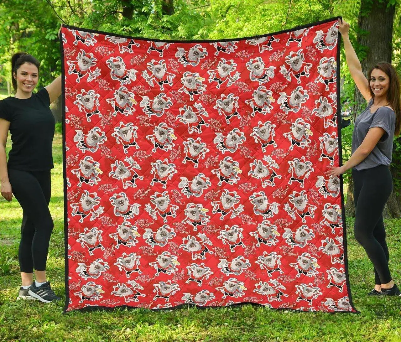 Krampus Christmas Cl12100392Mdq Quilt Blanket and Home Decor