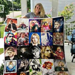 Kurt Cobain Quilt Blanket 0759 and Home Decor