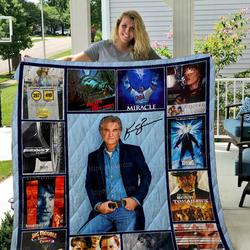Kurt Russell Quilt Blanket 01 and Home Decor