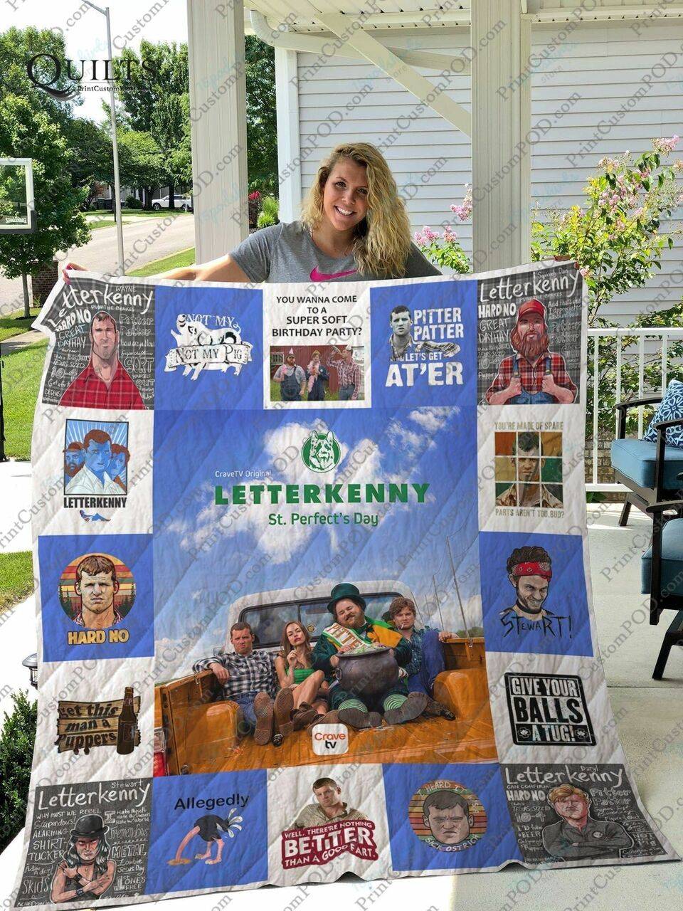 La Letterkenny Quilt Blanket For Fans Ver 17 1 and Home Decor