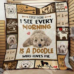 Labradoodle Dog Blanket Lnt1012078 Quilt Blanket and Home Decor