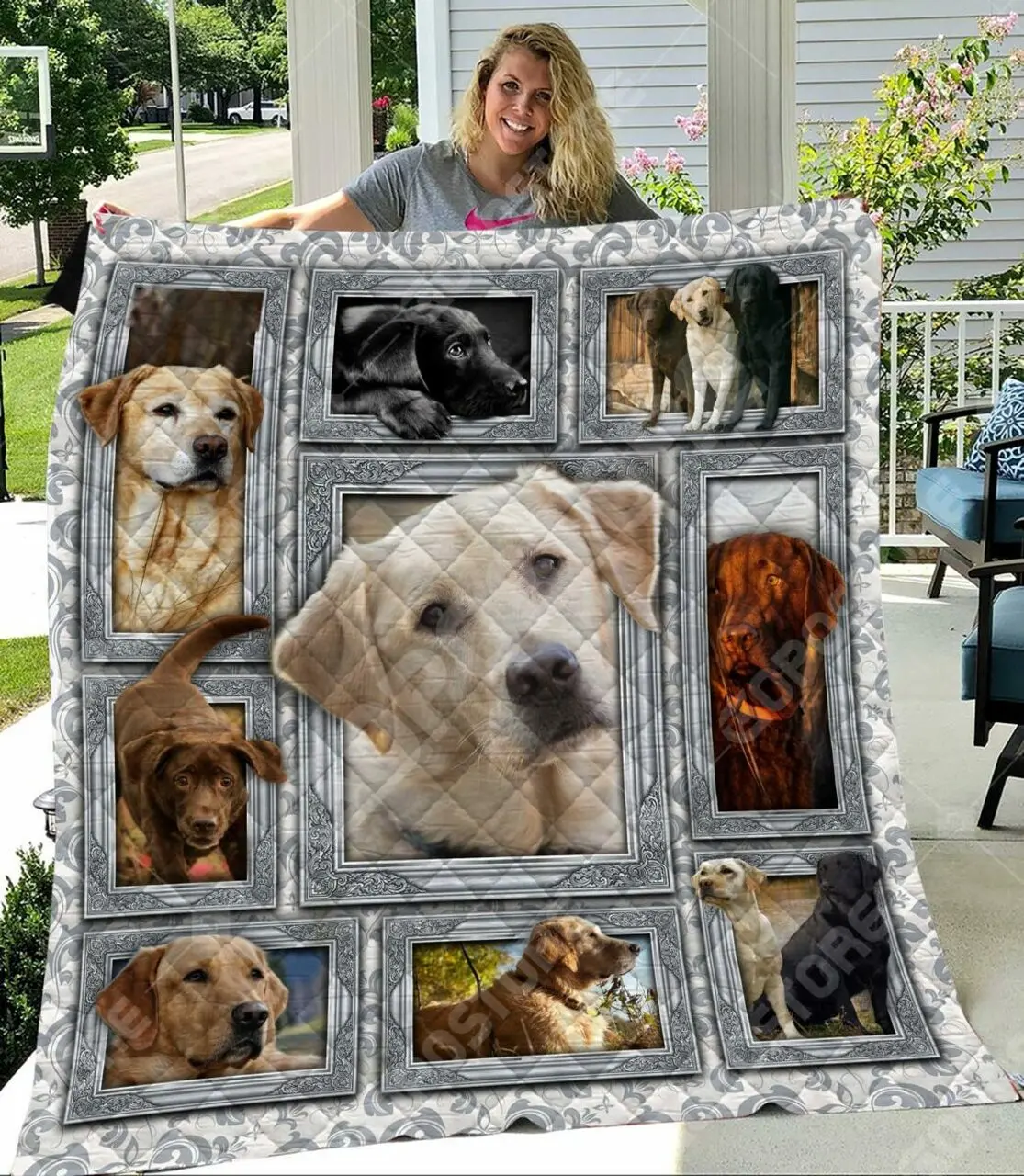 Labrador Retriever Art Like Quilt Blanket and Home Decor