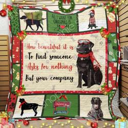 Labrador Retriever Christmas Hur Quilt Cysiuo and Home Decor
