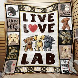 Labrador Retriever Dog Hur Quilt Bevrpe and Home Decor