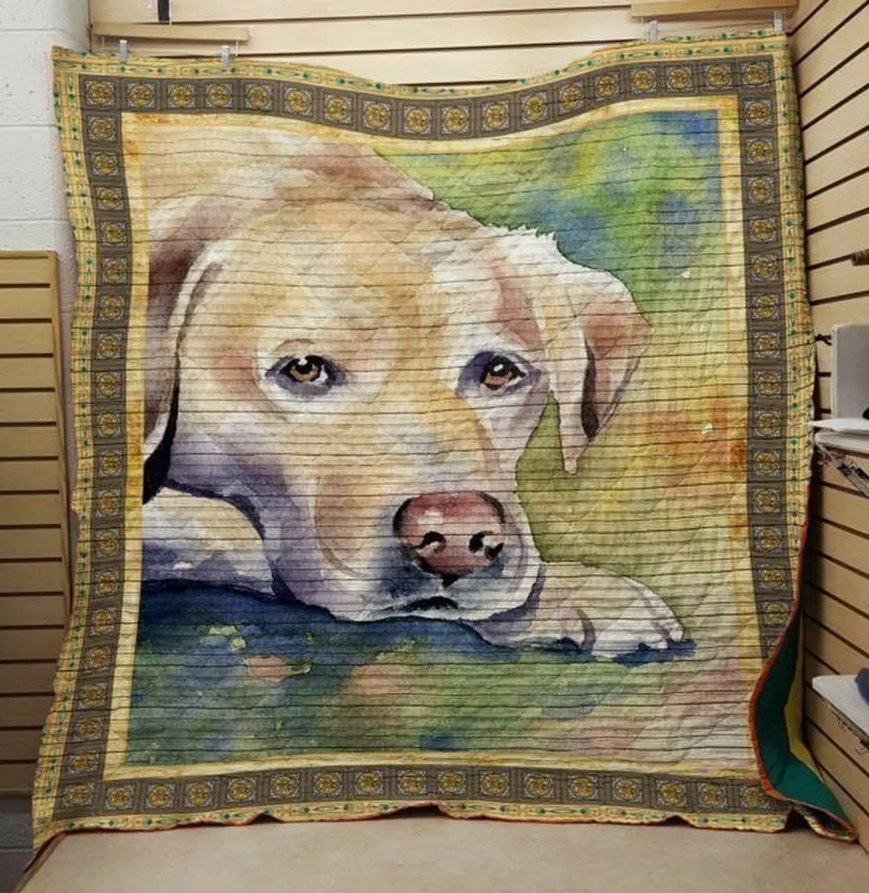 Labrador Retriever Hur Quilt rp and Home Decor