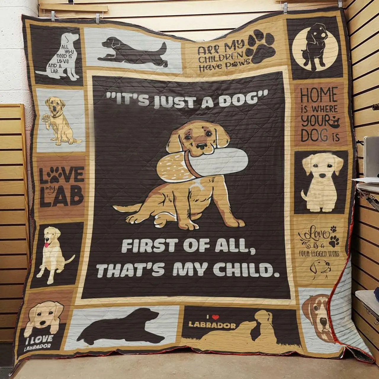 Labrador Retriever Quilt Hn0708-7 Quilt and Home Decor
