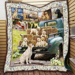 Labrador Retriver Loving You Quilt Blanket Dhc09121840Dd and Home Decor