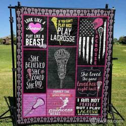 Lacrosse Girl Born This Way Quilt Blanket Ynt9  Quilt and Home Decor
