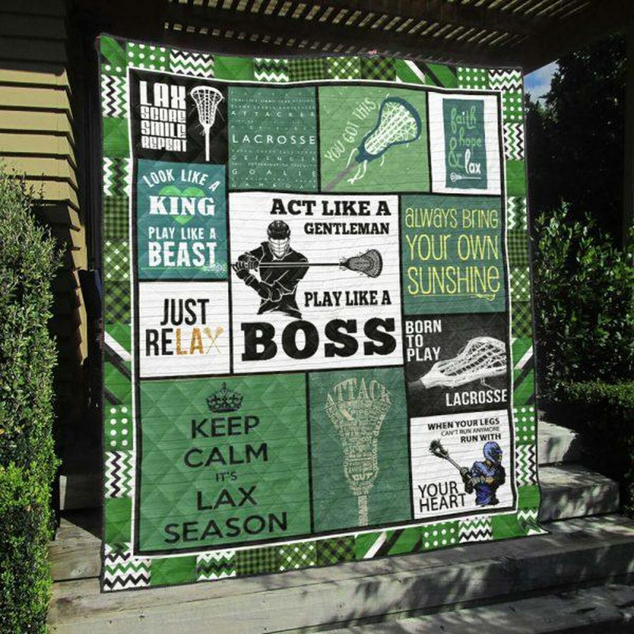 Lacrosse Quilt Blanket Ver 2 Quilt and Home Decor