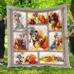 Lady And The Tramp Premium Quilt  Quilt and Home Decor