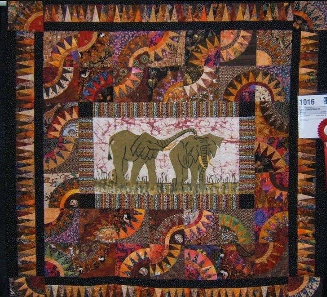 Lady Liberty Goes To Africa Cla2210300Q Quilt Blanket and Home Decor