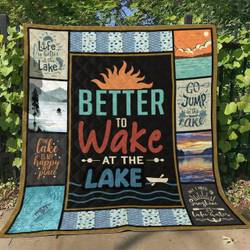 Lake Wake At The Lake Quilt Blanket Dhc03011626Dd and Home Decor