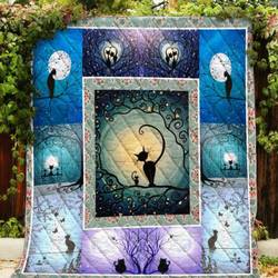 Landscape Cat Shadow Quilt Blanket  Quilt and Home Decor