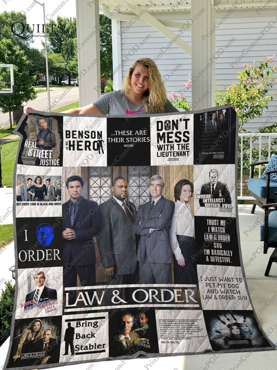 Law & Order T-Shirt Quilt and Home Decor