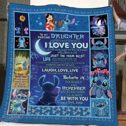 Learning To Dance In The Rain Stitch Daughter Dad V4 Bt Quilt and Home Decor
