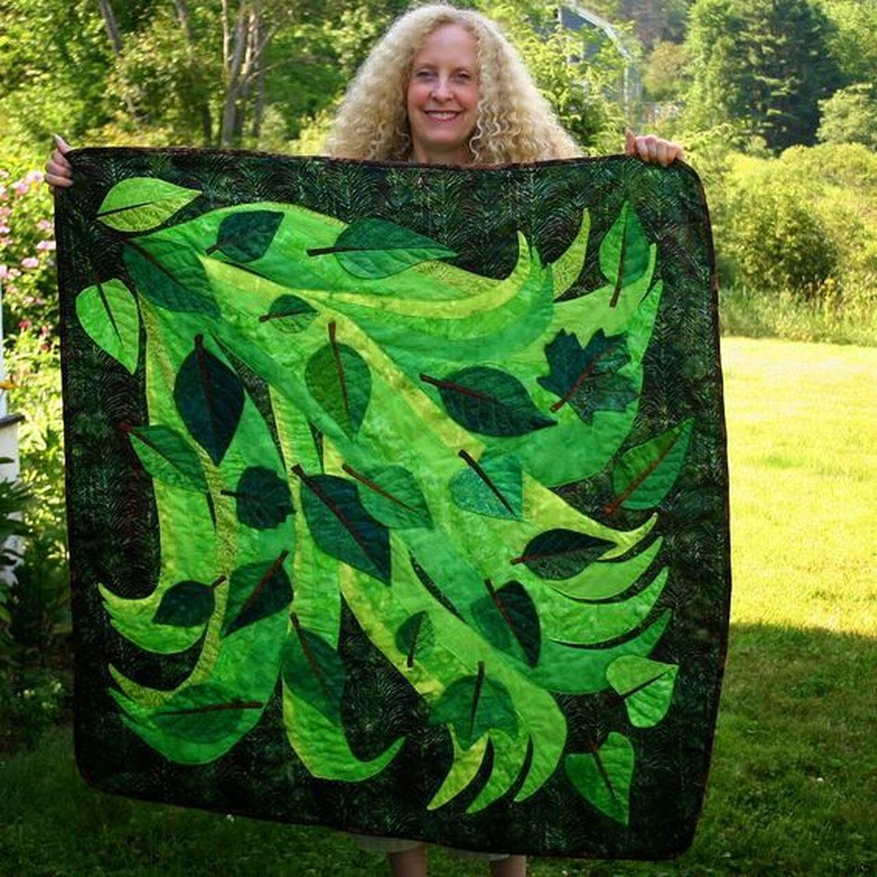 Leaves Cla1510229Q Quilt Blanket and Home Decor