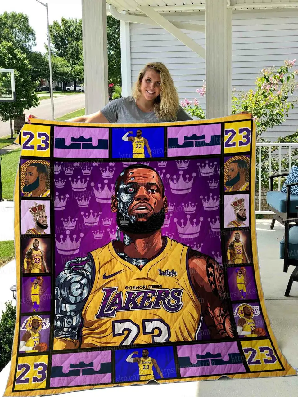 Lebron James Quilt Blanket 02 and Home Decor