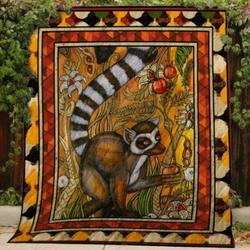 Lemur Quilt V1 and Home Decor