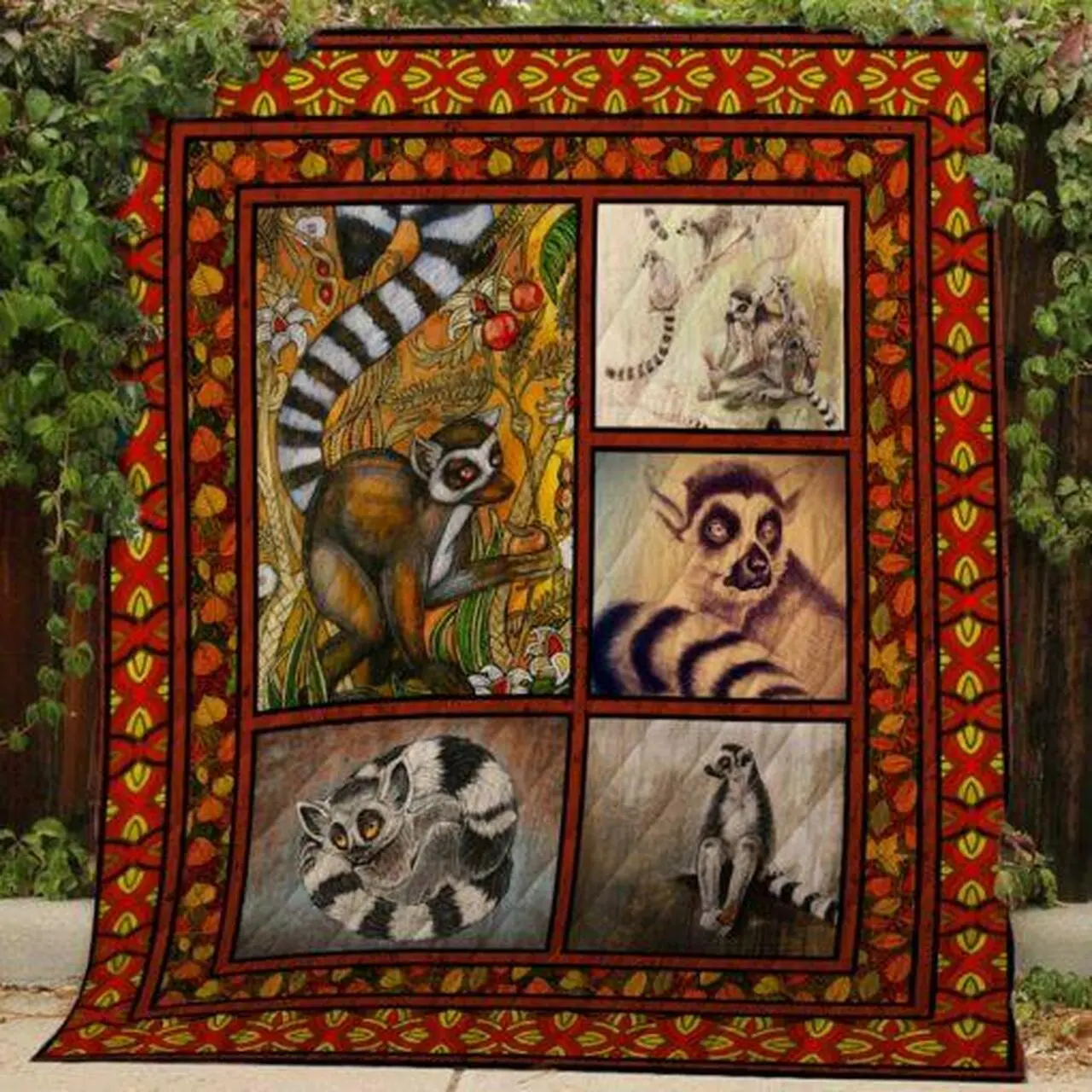 Lemur Quilt V2 and Home Decor