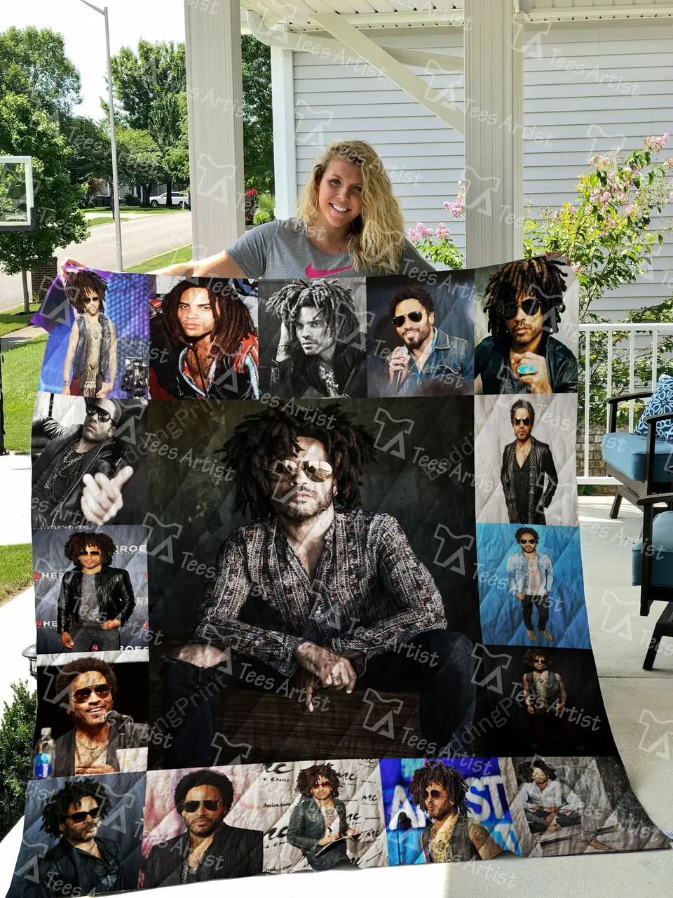 Lenny Kravitz Quilt Blanket 01260 and Home Decor