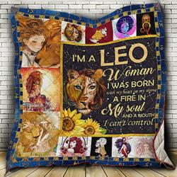 Leo Woman Quilt -V0608-3  Quilt and Home Decor