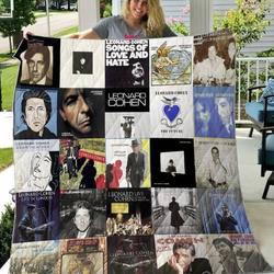 Leonard Cohen Quilt Blanket  Limited Quilt Blanket and Home Decor