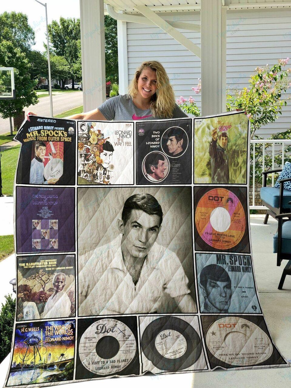 Leonard Nimoy Quilt Blanket and Home Decor