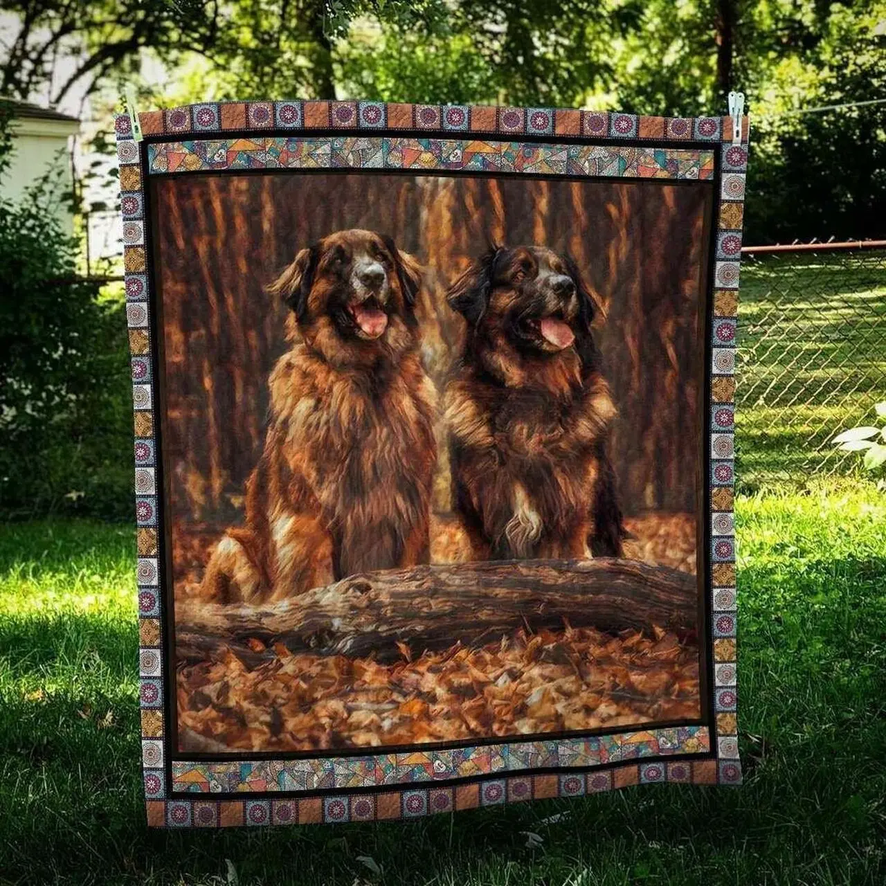 Leonberger Friend Hur Quilt Bevrgj and Home Decor