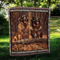 Leonberger Friend Hur Quilt Bevrgj and Home Decor