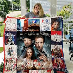 Les Miserables Poster Quilt Blanket and Home Decor